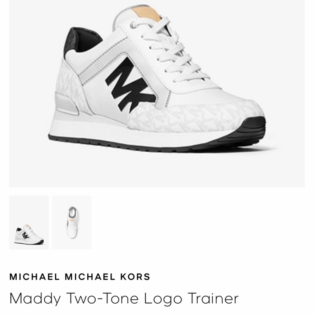 Michael Kors Maddy Two Tone Logo trainer
